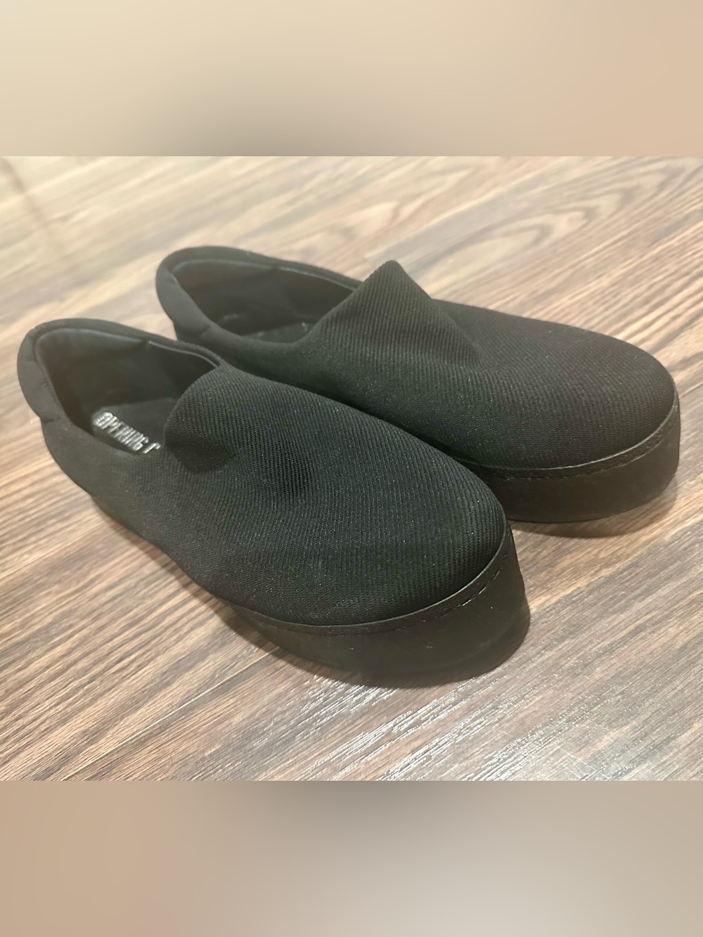 Opening Ceremony Women's Chunky Black Slip-On Platform Flats US 8 EU 38 Goth Y2K